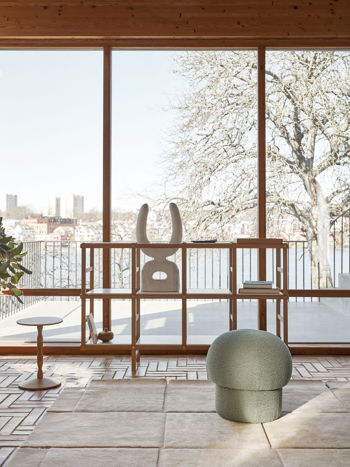 Uno pouf stool 65 cm GREEN Design House Stockholm SINGLE PIECES