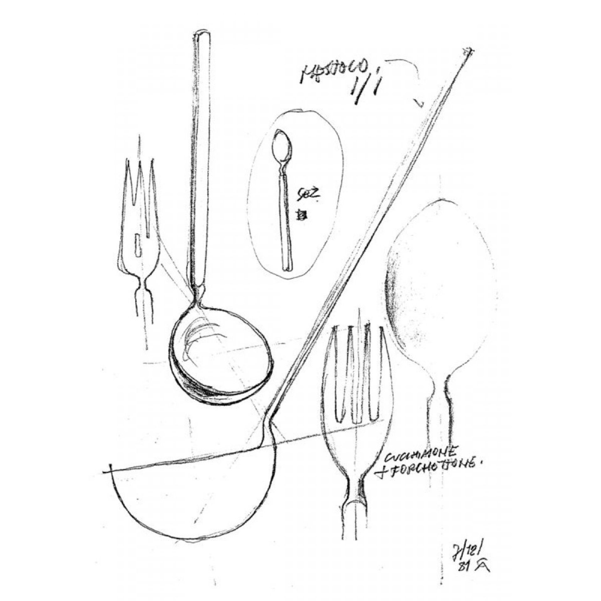 Dry cutlery garnish 30tlg Alessi 4180S30