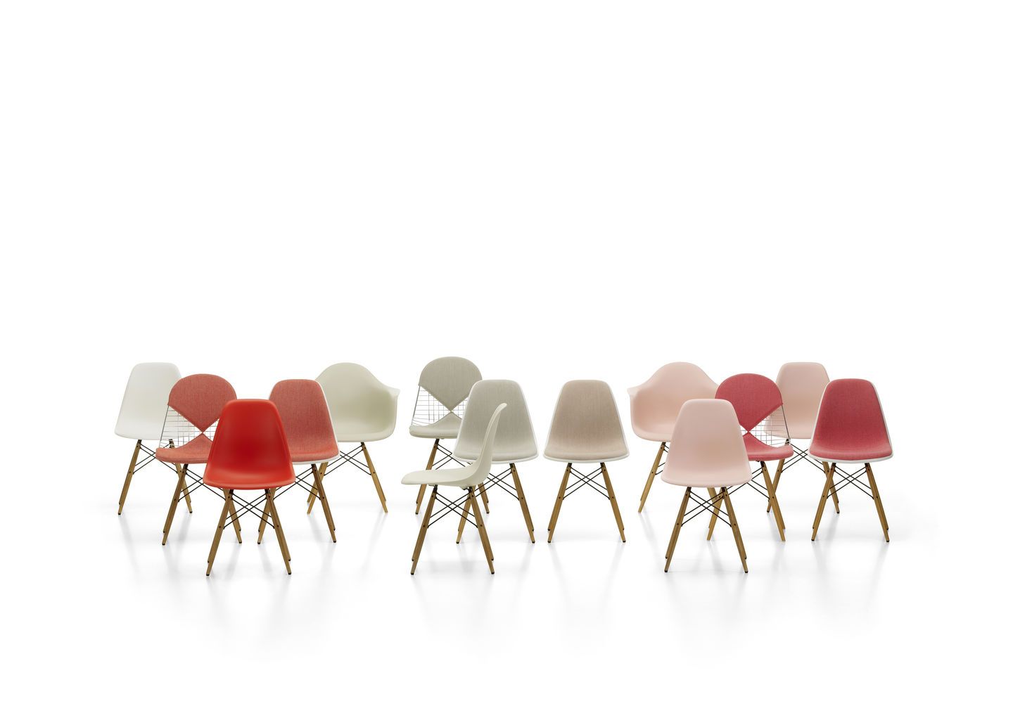 DKW-5 Wire Chair Chair with Seat Cushion Vitra