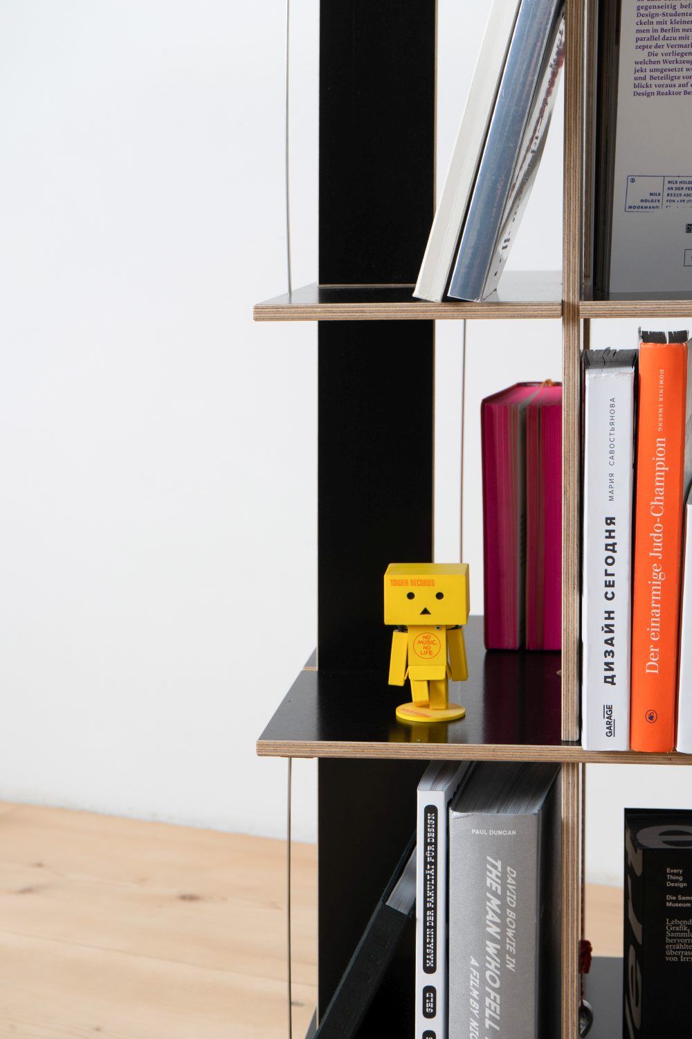 Buchstabler bookshelf, dvd-shelf Nils Holger Moormann