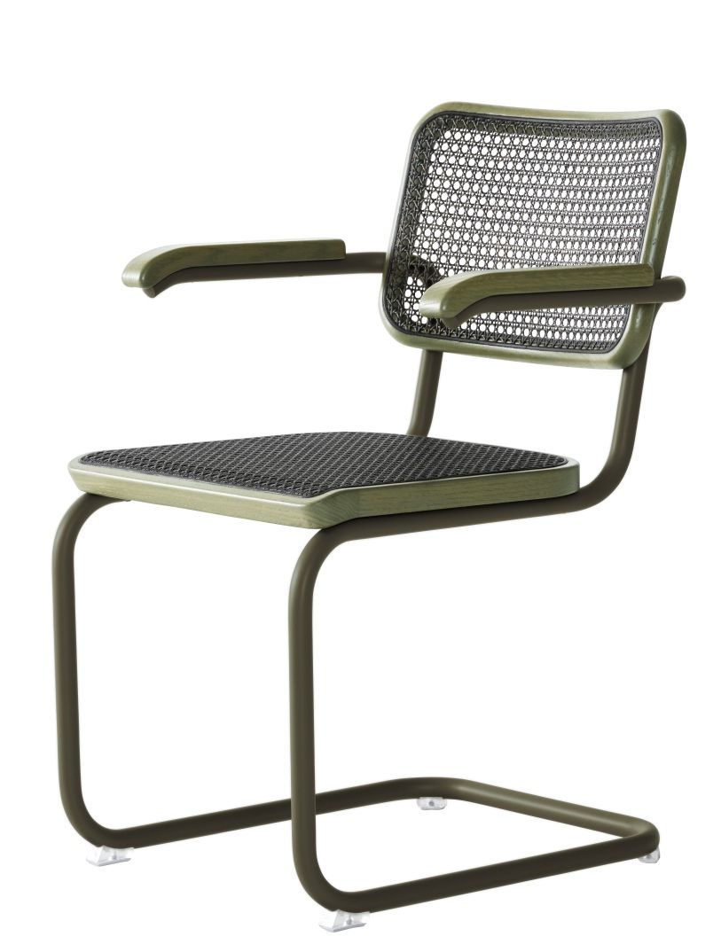 S 64 V Tubular steel classic cantilever chair Thonet