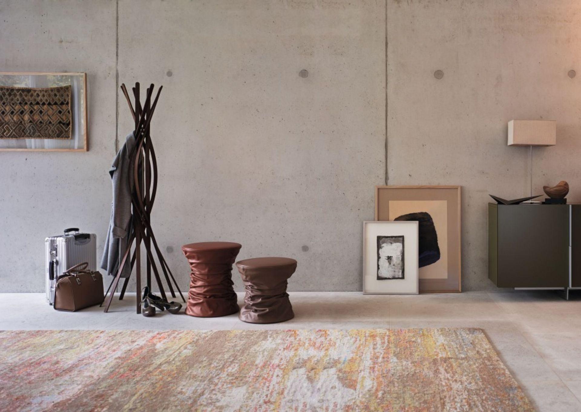 Bellows Stool / Side Table Walter Knoll