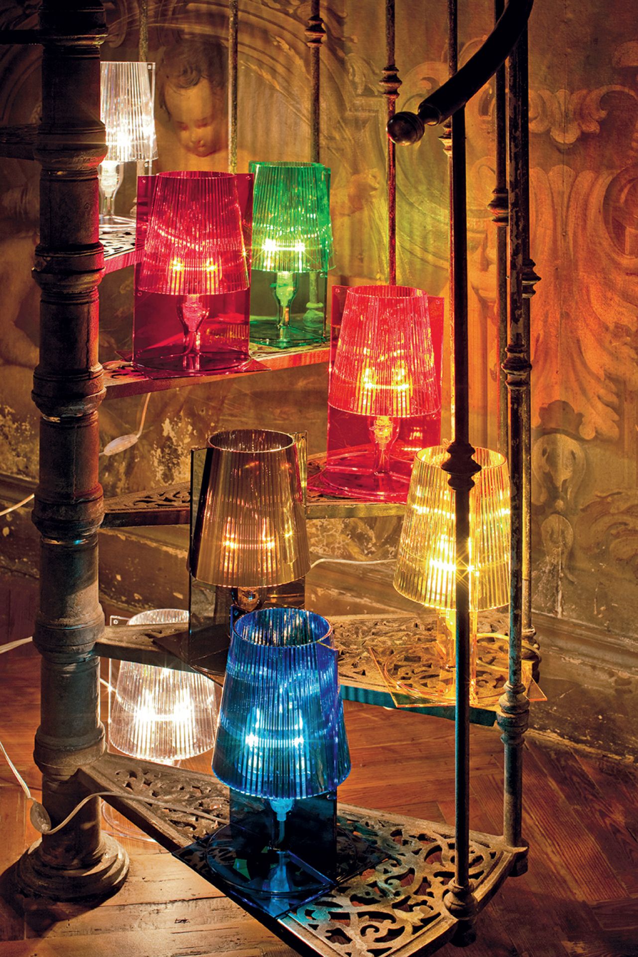 Take Table lamp Kartell crystal clear