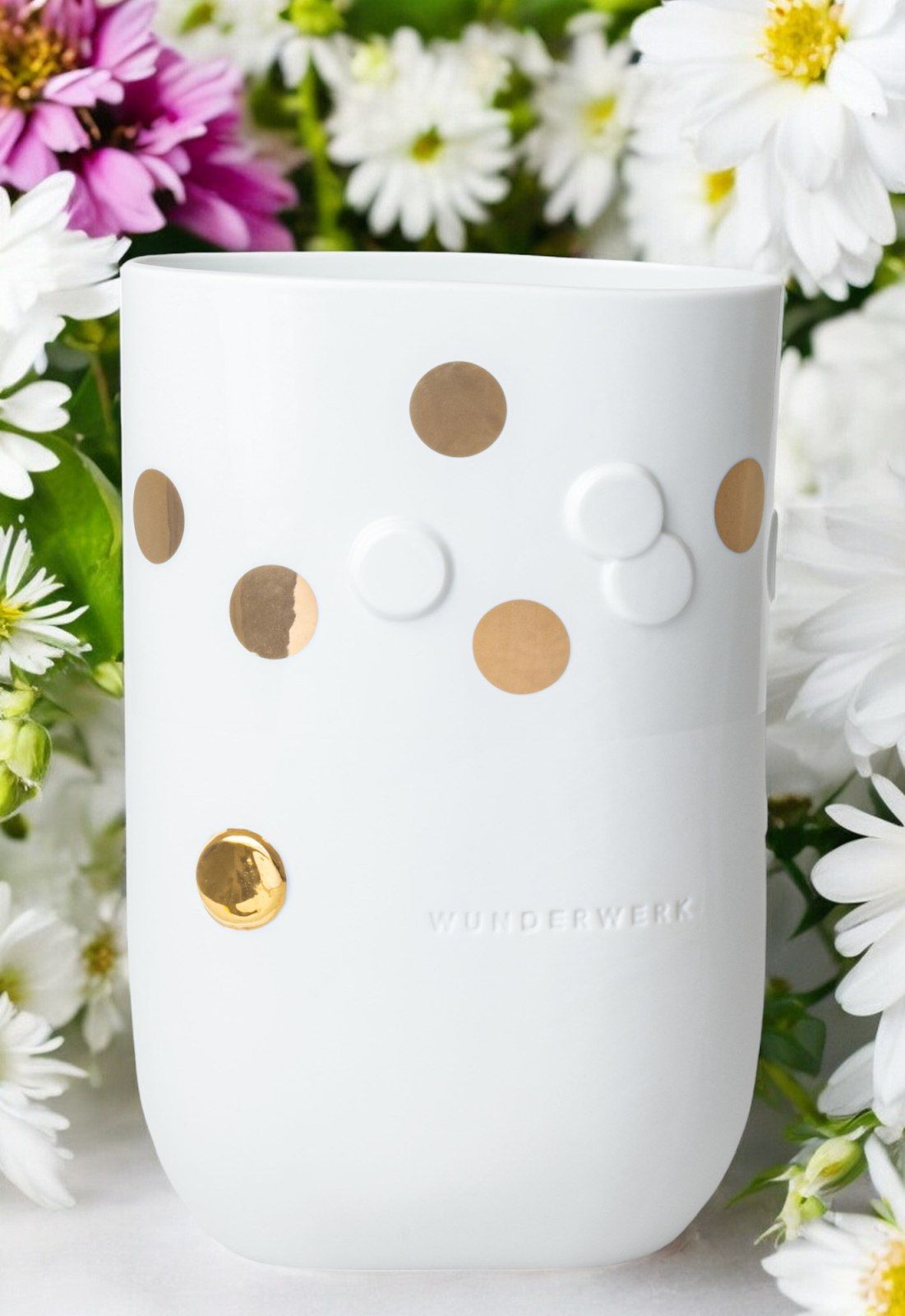 Golden dot vase Wunderwerk Räder