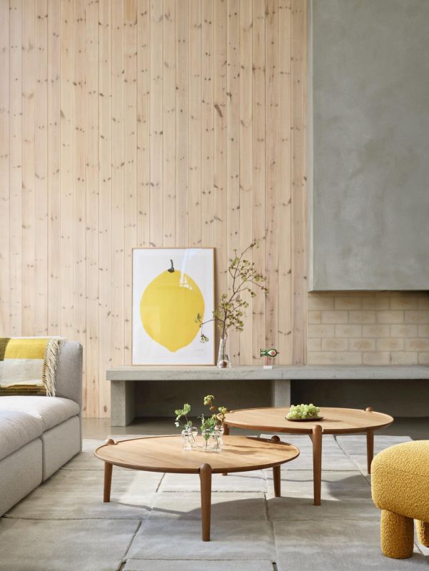 Aria Table Coffee Table OAK NATURAL / LOW Ø 90 x H 30 cm Design House Stockholm SINGLE PIECES