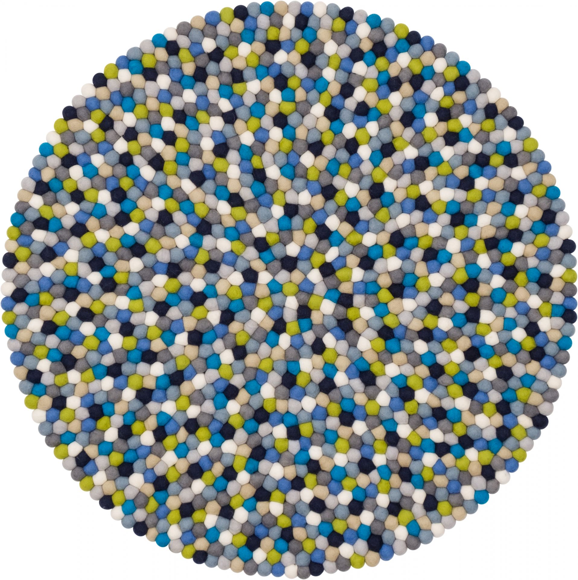 Felt ball Carpet round 120 cm Myfelt Fritz