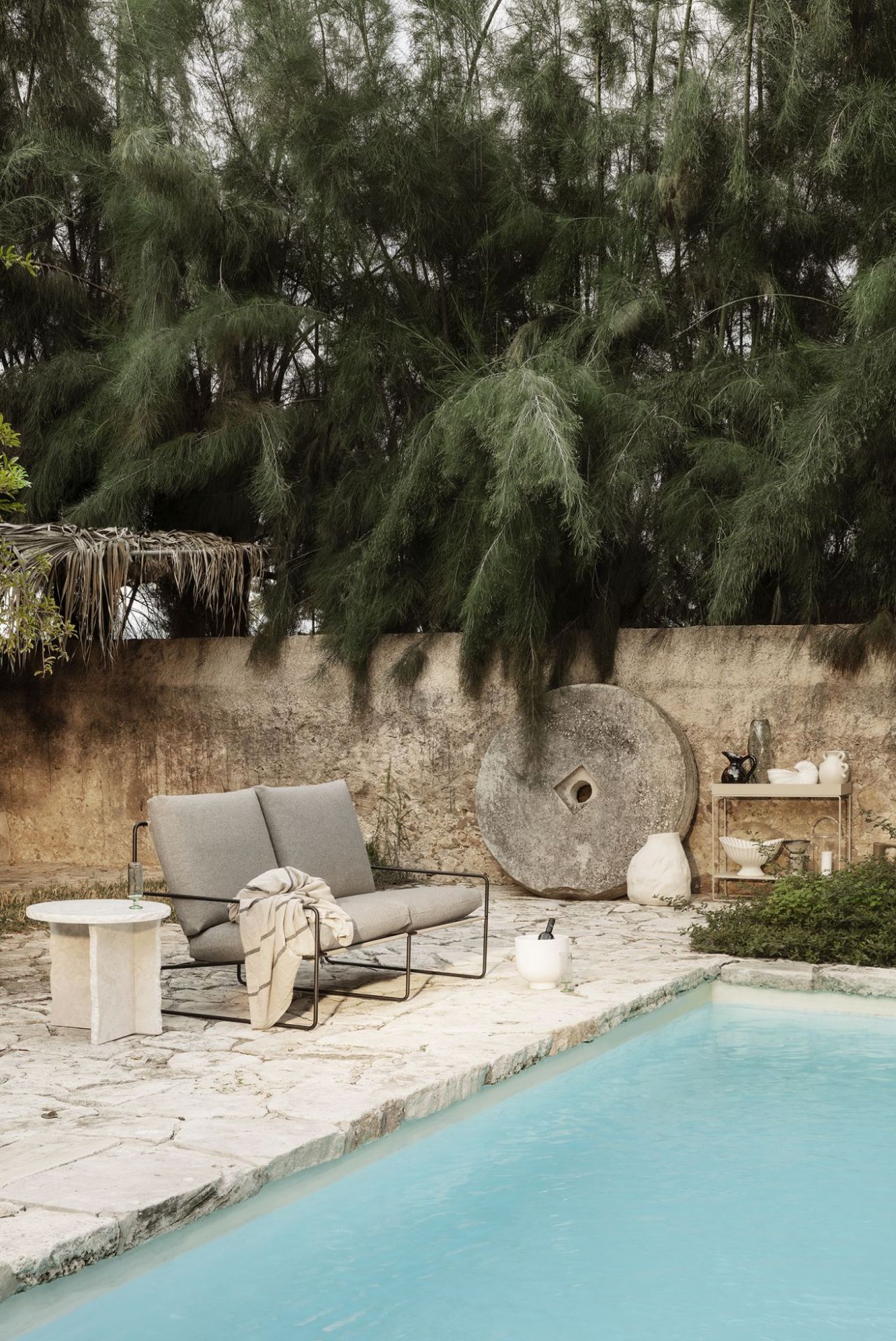 Desert Outdoor Sofa Frame Black Ferm Living