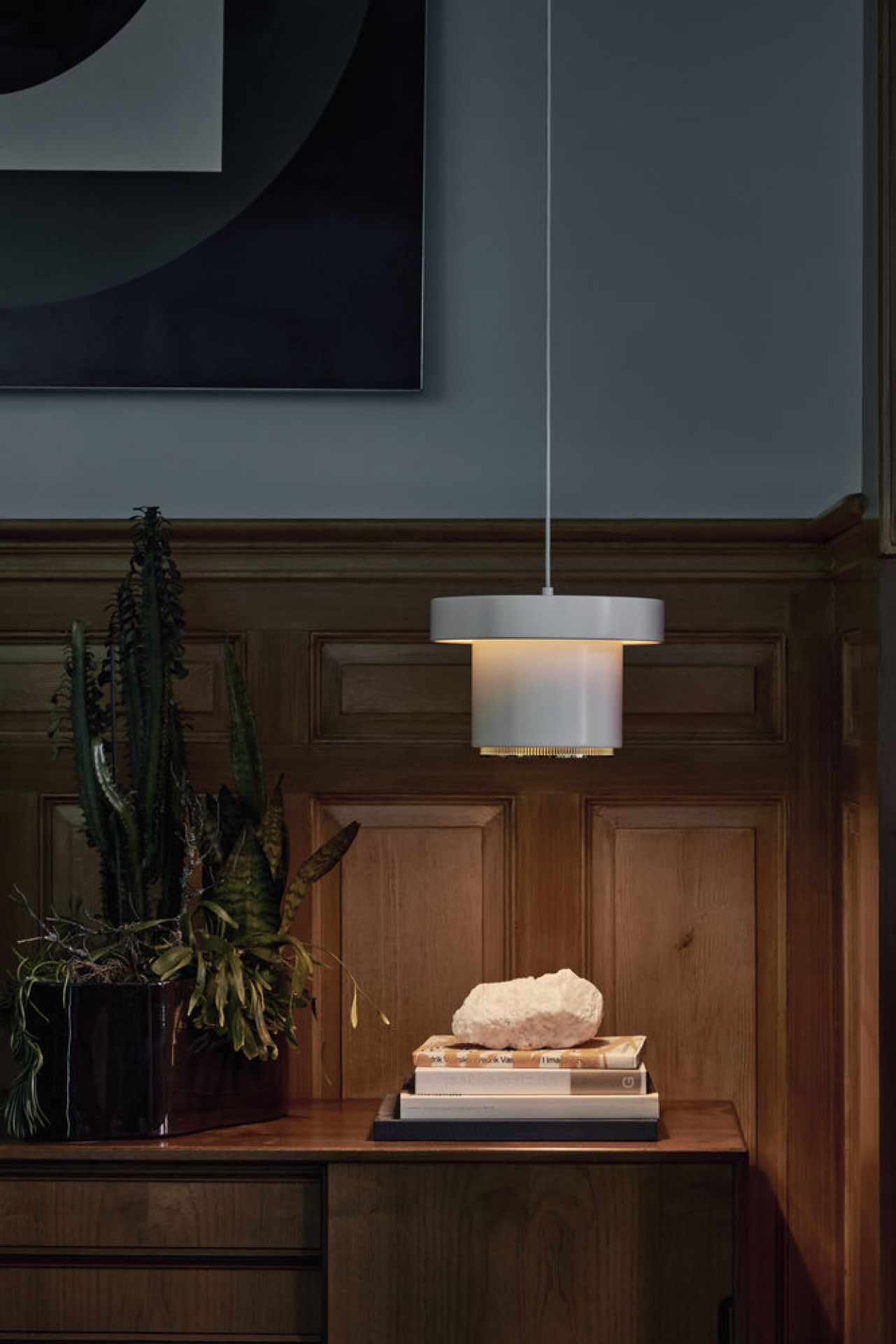A201 Pendant light Artek White - Brass