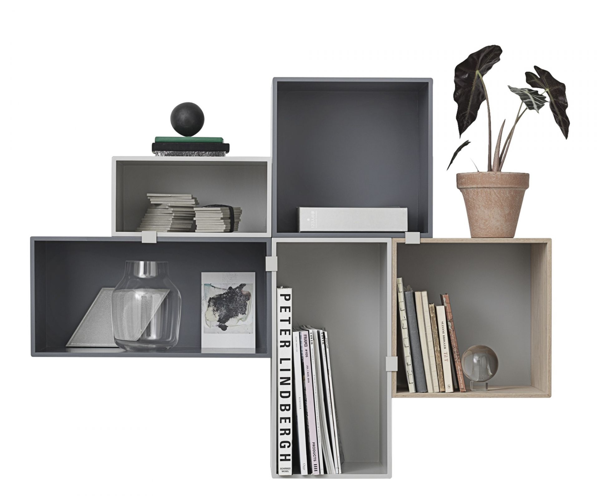 Mini Stacked Storage System 2.0 Shelf system Muuto