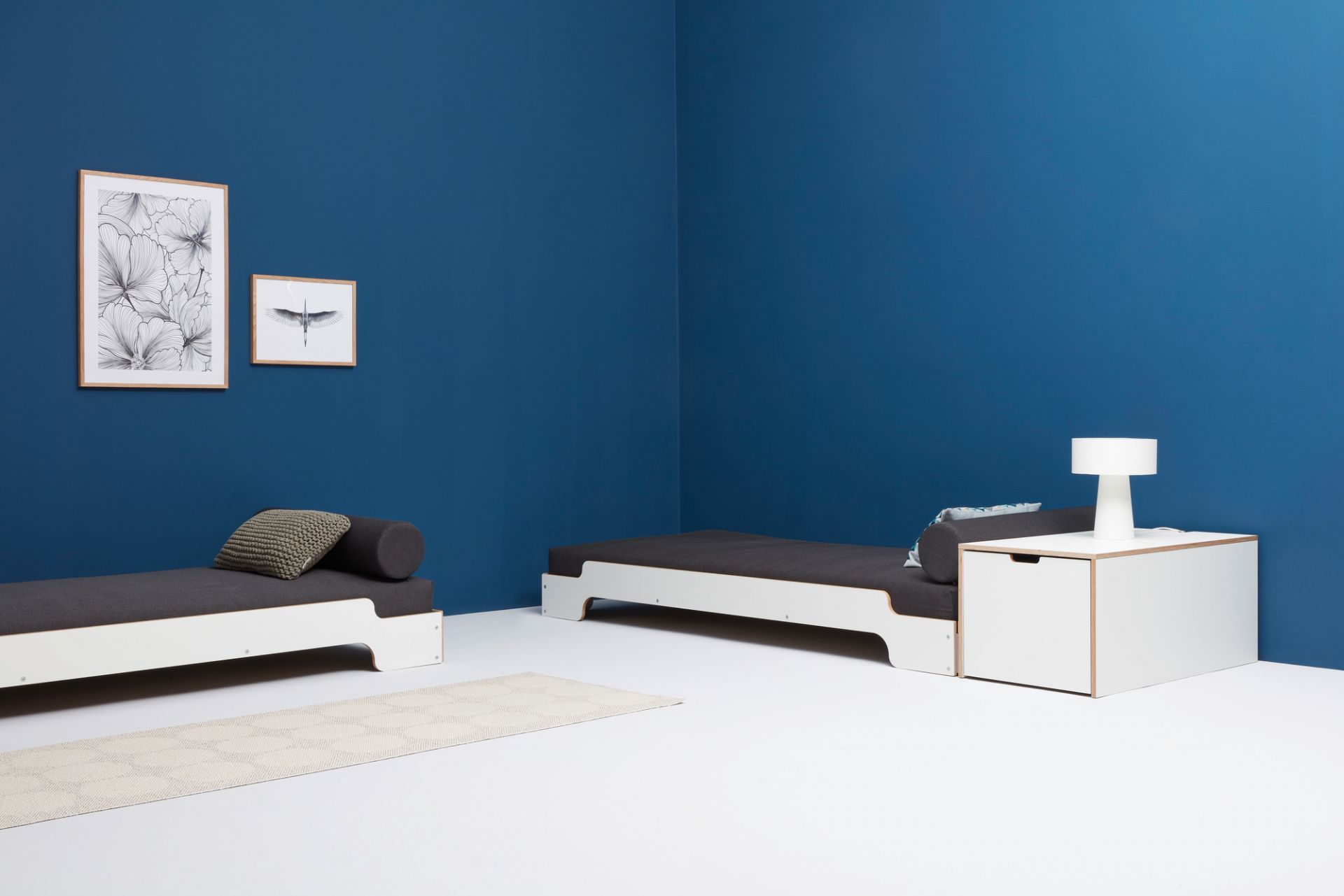 Classic Bedding box 16 with drawer Müller Möbelwerkstätten