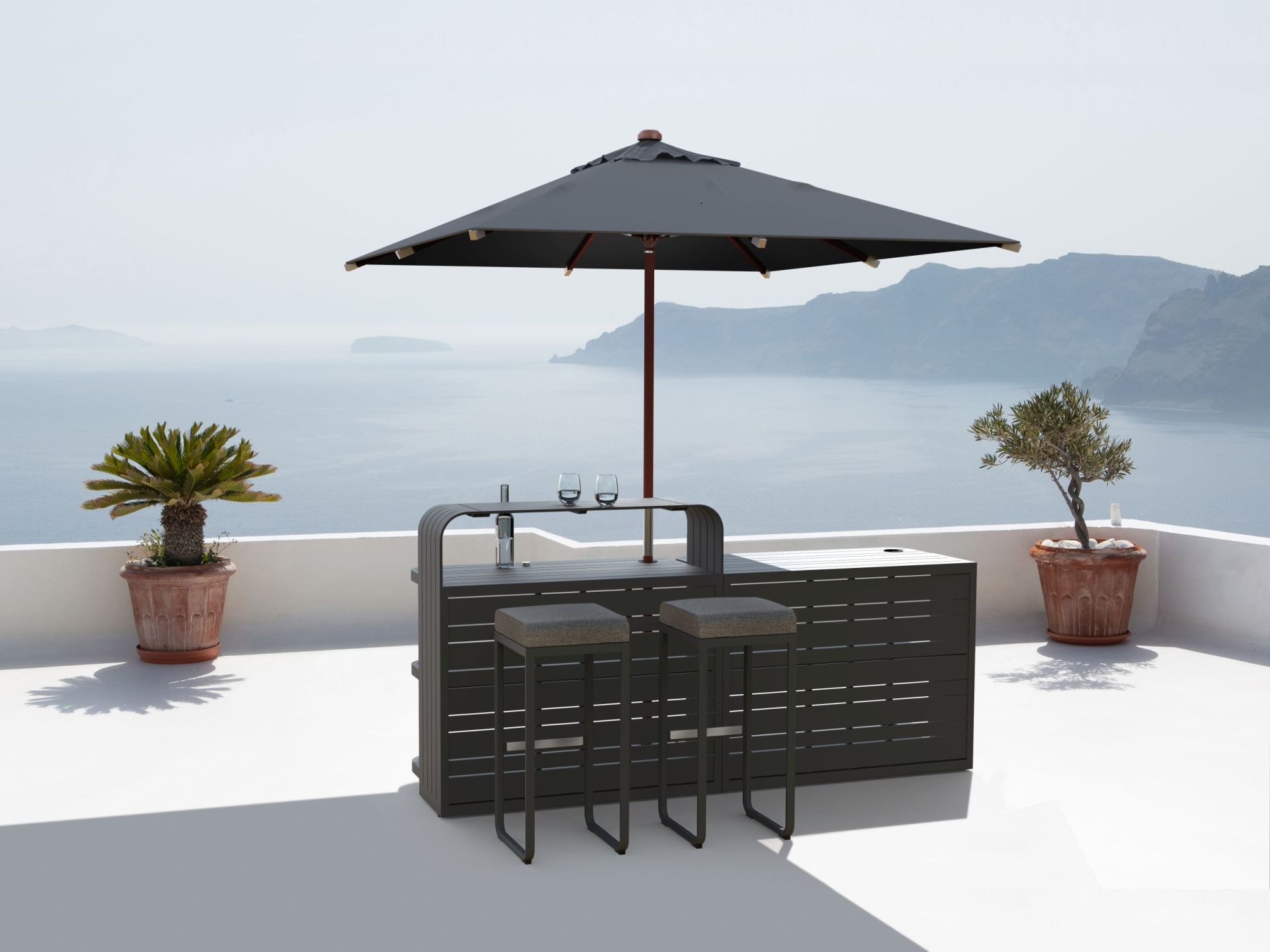 Air Bar Stool Outdoor white Moree