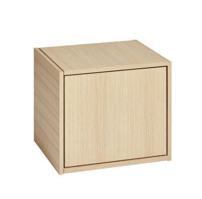 Bricks Cube Door Left  Shelf Woud