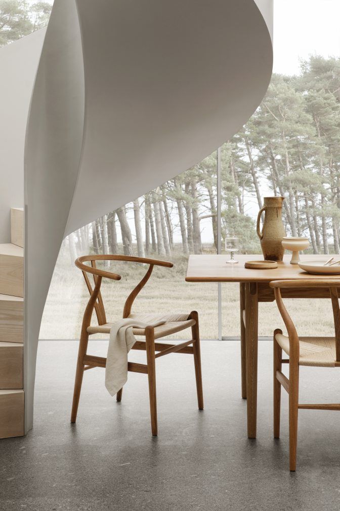 Dining Set 2 CH327 W 248 cm + 6x CH24 Chair Teak Carl Hansen & Søn 