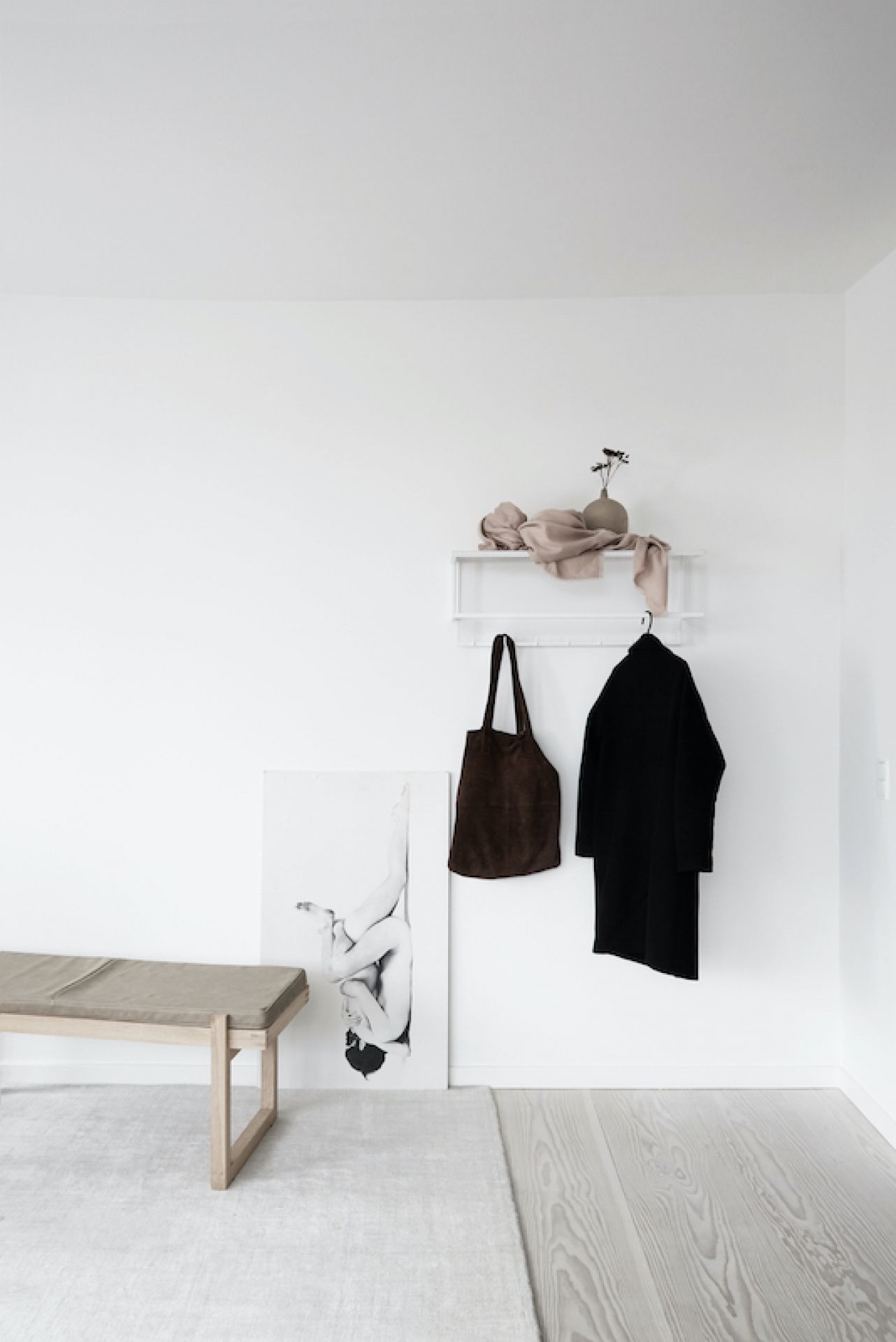 Grid Coat Hanger White Kristina Dam Studio SINGLE PIECES
