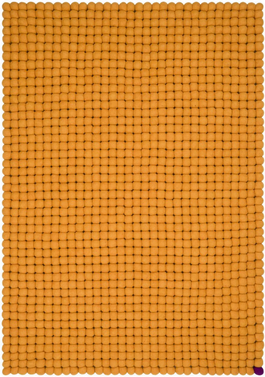 Big One Rectangular Felt carpet 180 x 260 cm myfelt Ochre yellow