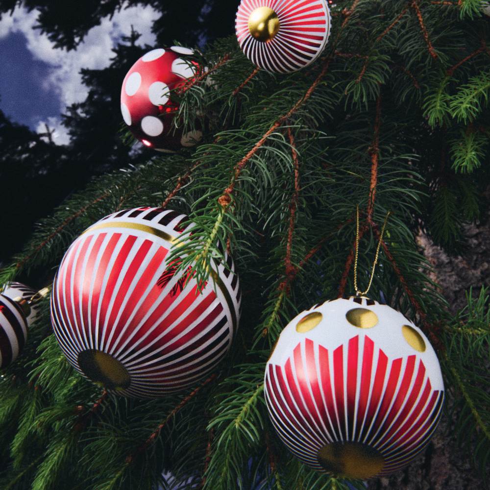 NZ04SET1 Delight Christmas bauble set Alessi   