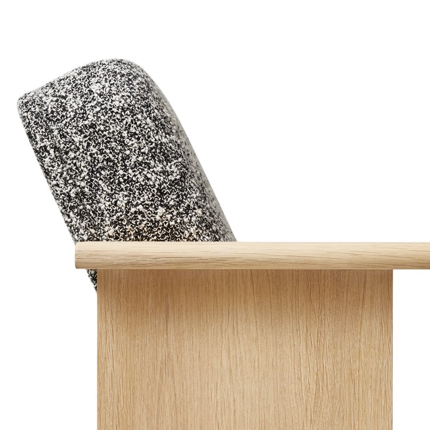 Block Lounge Armchair white oiled Form & Refine 