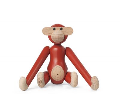 Monkey mini wooden figure Colored Kay Bojesen