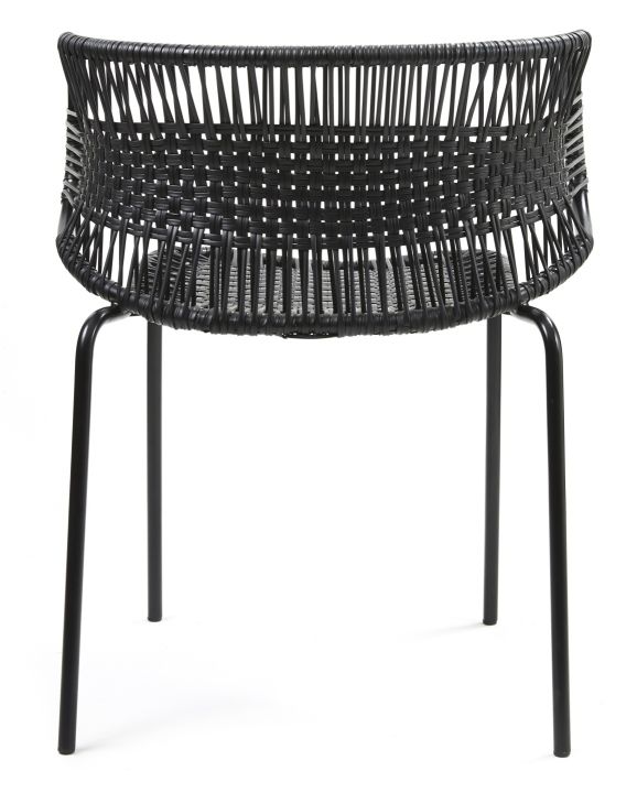 Cielo Stacking Armchair Stackable Armchair Outdoor ames Black - Black