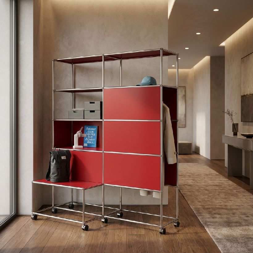 Wardrobe with castors USM Haller