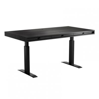 JFK Office Desk with Hydraulic Legs Black Norr11