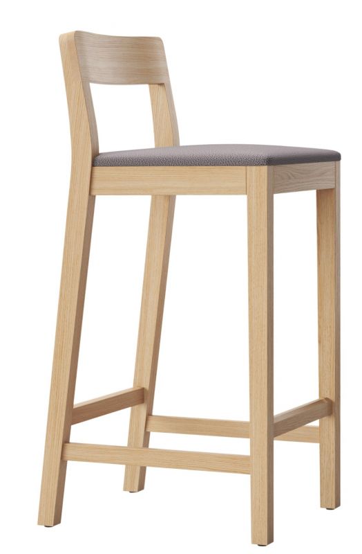 Sit Wood Bar Stool with Seat Cushion Zeitraum