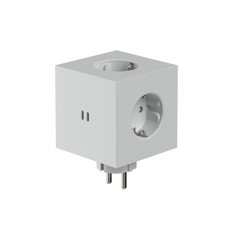 Square 2 - Avolt Socket Cube with USB-C Gotland grey dfp Design 