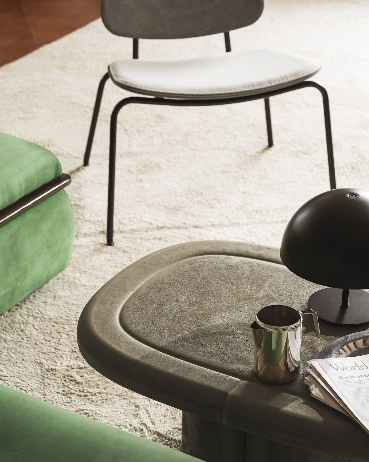 Alder Lounge Table Oval Indoor / Outdoor Coffee Table Mater