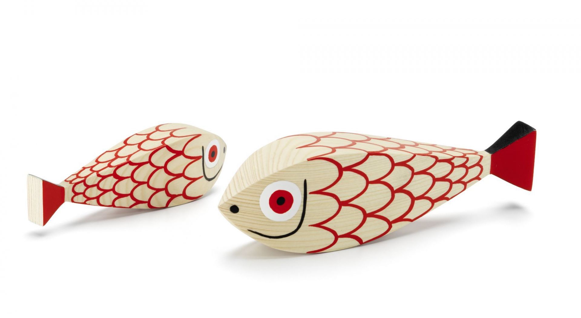 Wooden Dolls Mother Fish &amp; Child set of 2 Vitra