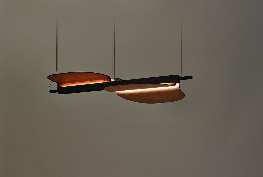 Omma 2 Leaves Pendant Light with 2 Elements LZF Lamps