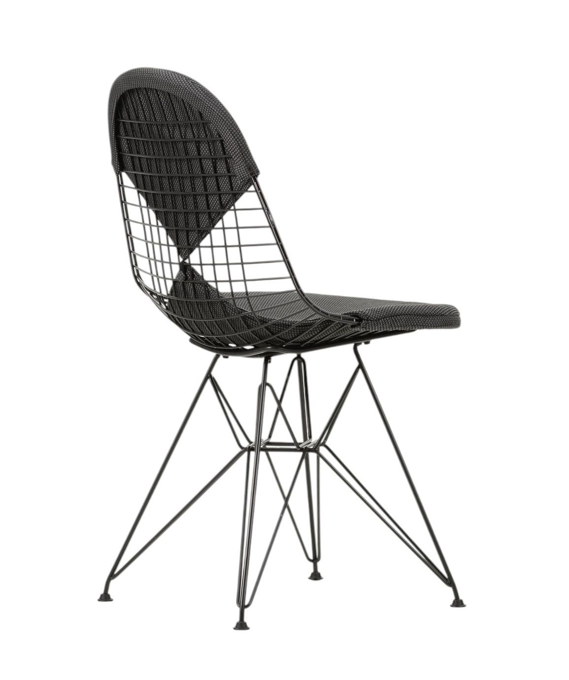 DKR-2 Wire Chair with seat and back cushion Vitra