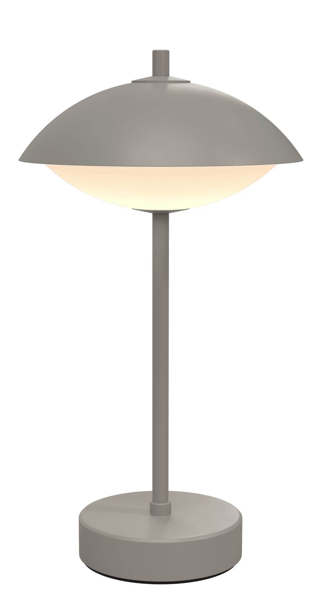 Clam Portable Table Lamp Rechargeable lamp Fritz Hansen Nine grey