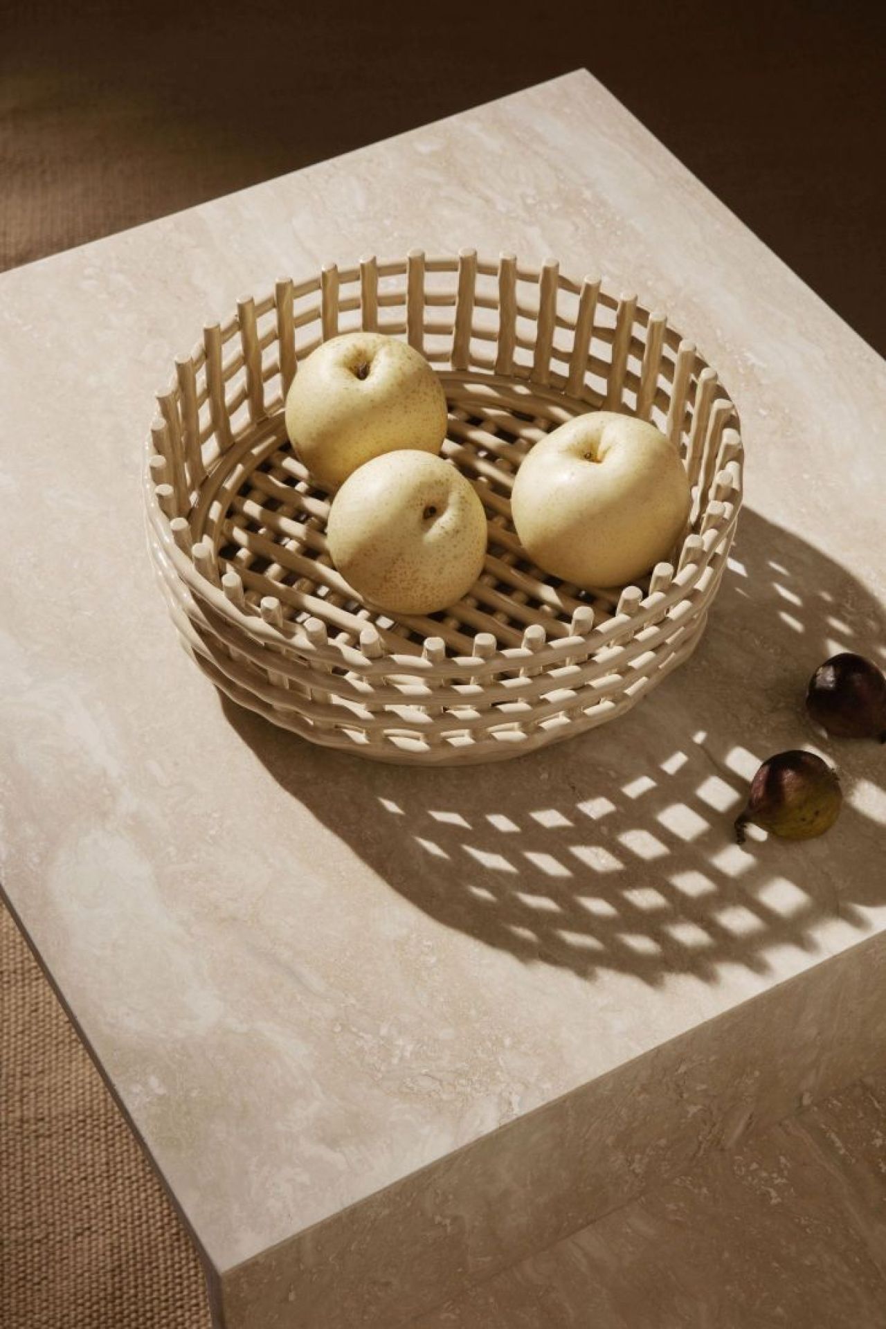 Ceramic Centrepiece Basket Cashmere Ferm Living