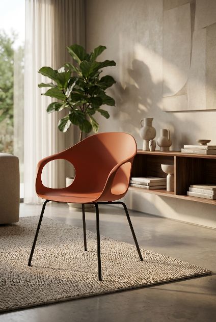 Elephantino armchair four-legged frame Kristalia