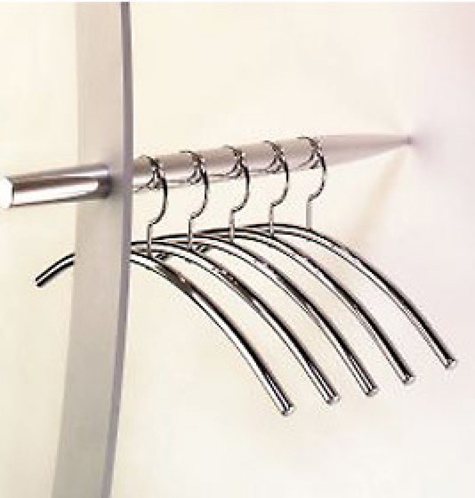 Chrome coat hanger Cascando