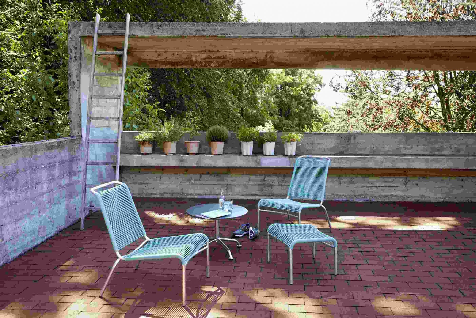 Altorfer Lounge Stool Outdoor Embru 