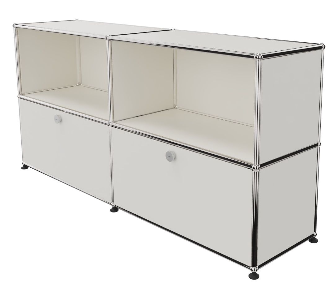 USM Haller Sideboard 2 Open / 2 Flaps Pure white - FAST DELIVERY