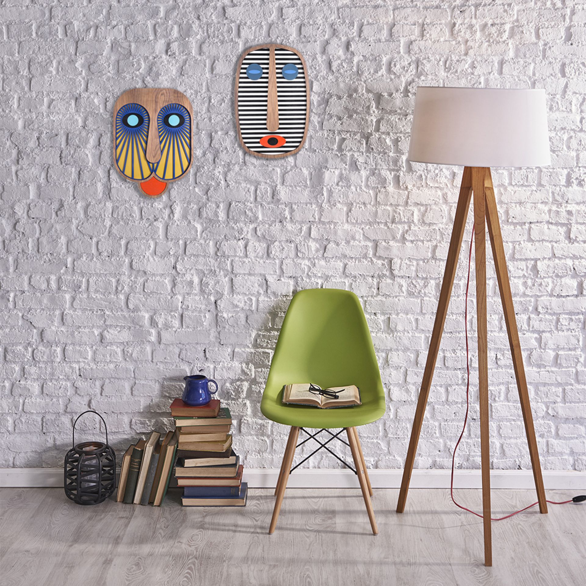 Modern African Masks Small Wall decorations Umasqu 19 SINGLE PIECES