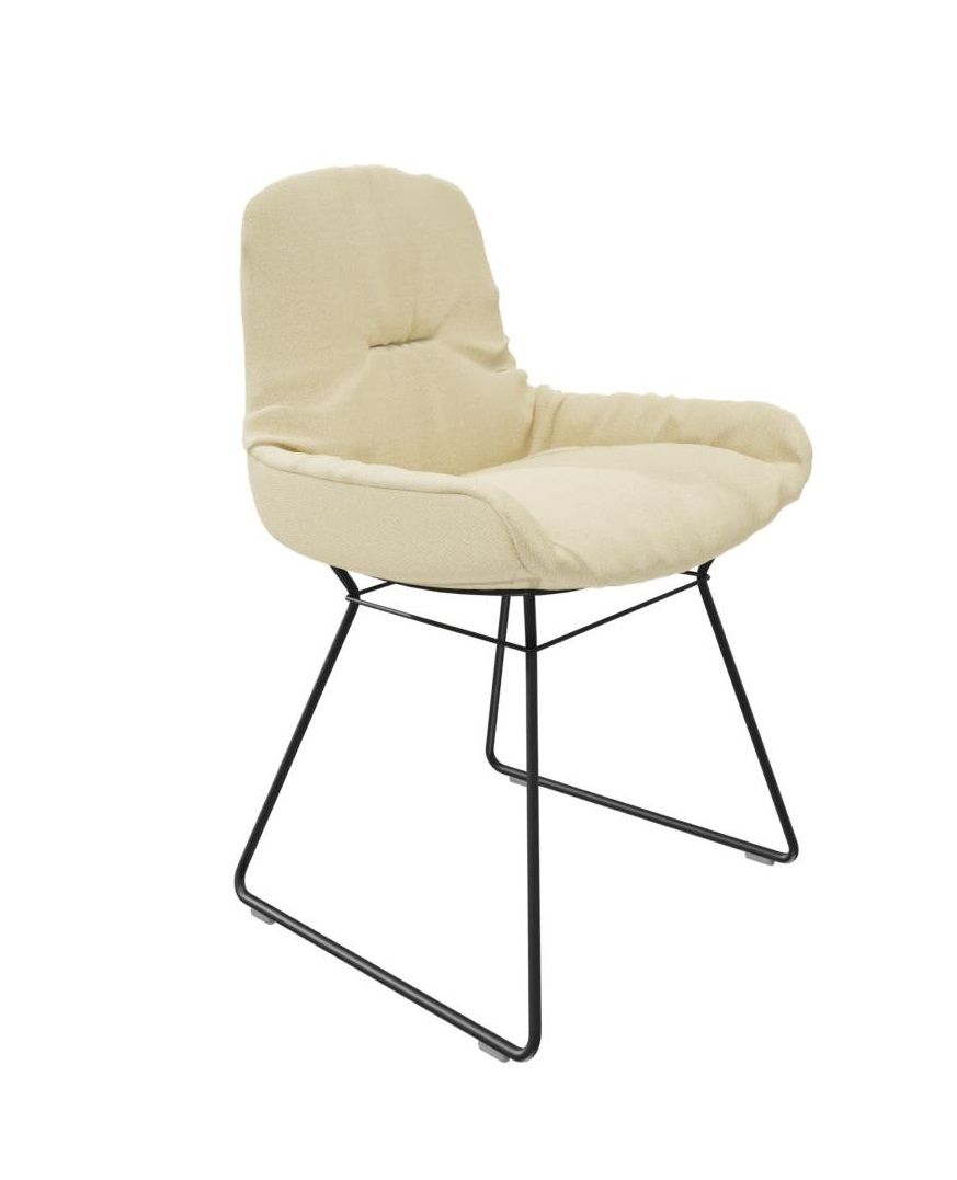 Leya chair low armrest fabric Safire Freifrau Manufaktur PREFERENCE COMBINATION
