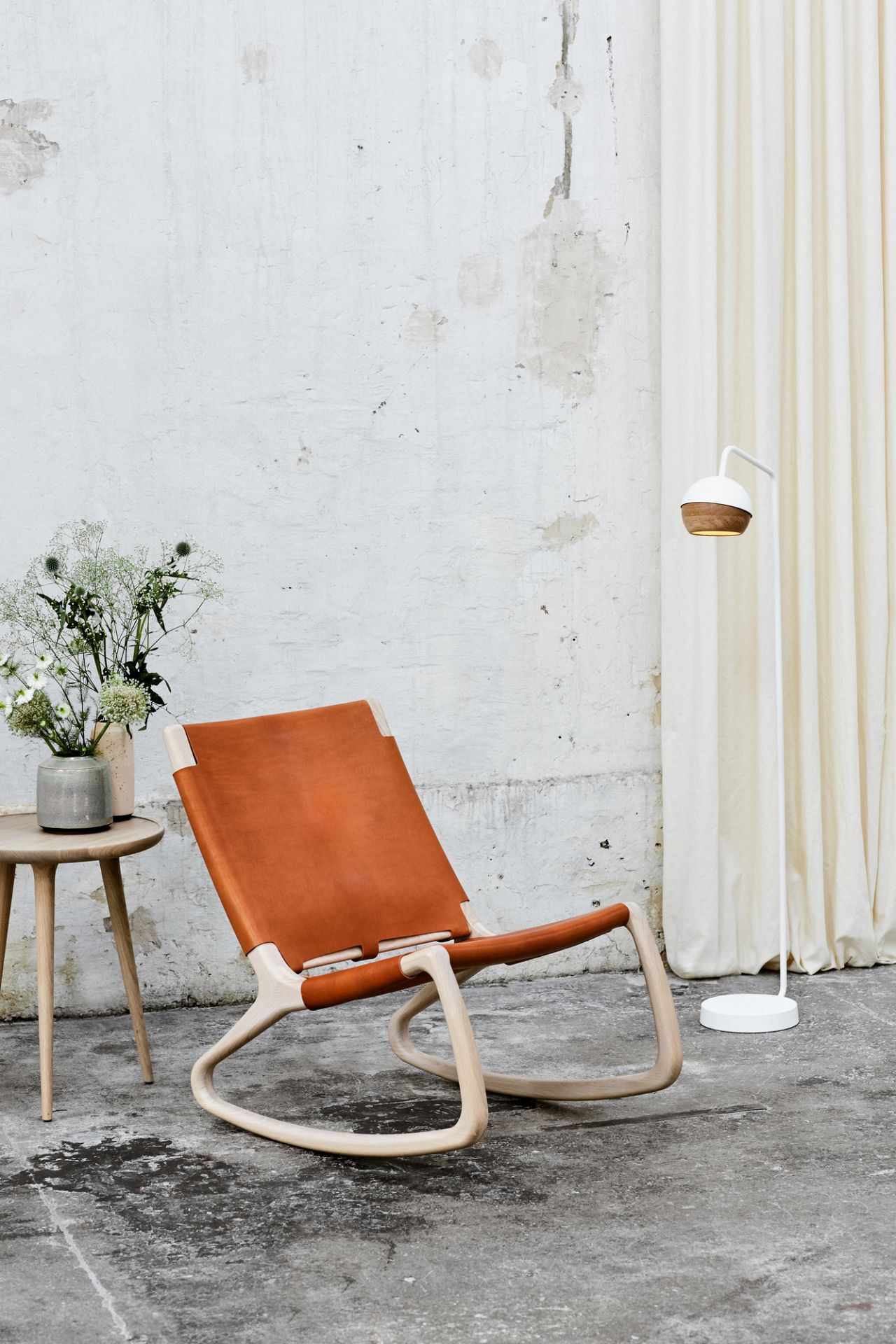 Rocker Rocking Chair Harness Leather Mater