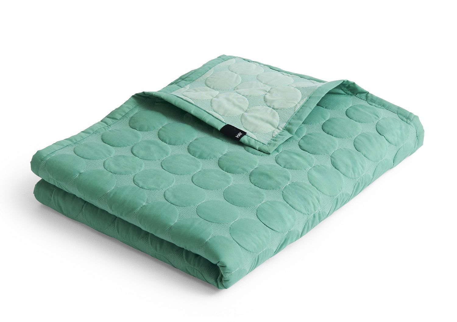 Mega Dot Organic Quilted bed cover Bedspread Hay