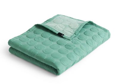 Mega Dot Organic Quilted bed cover Bedspread Hay