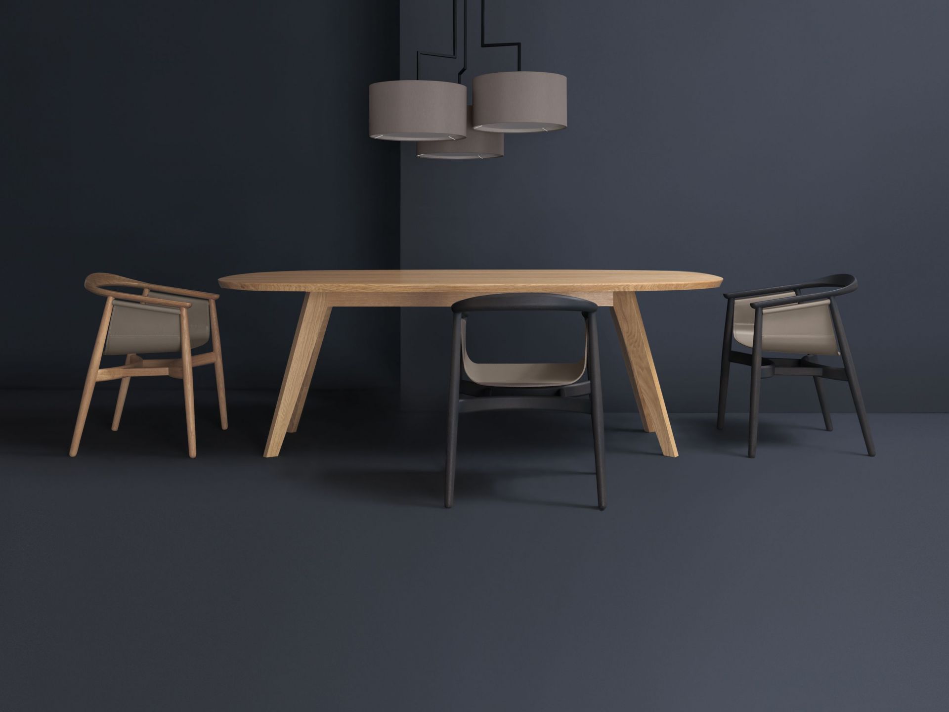 CENA table / dining table oval period