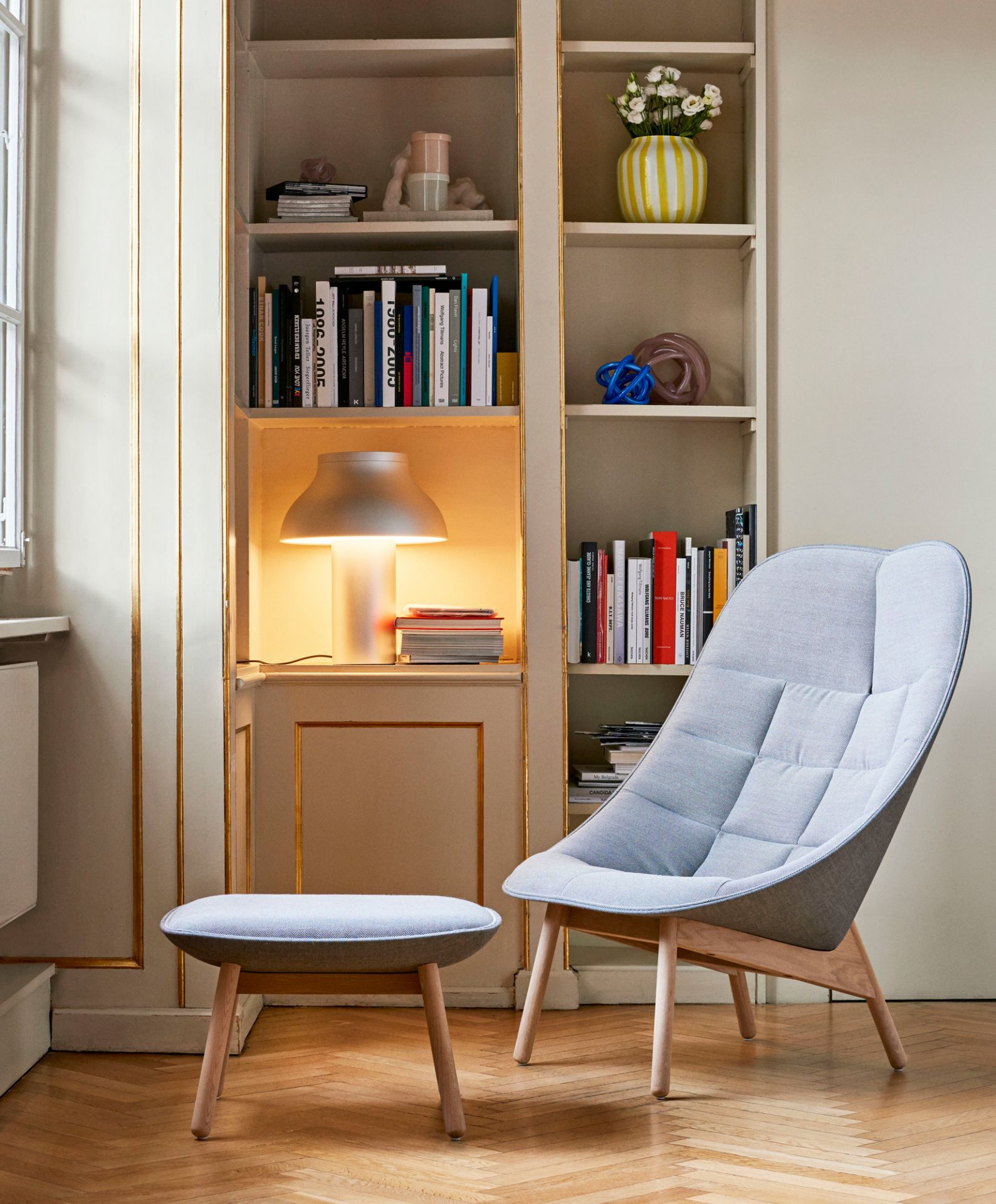 Uchiwa / Uchiwa Quilt Armchair Armchair Hay