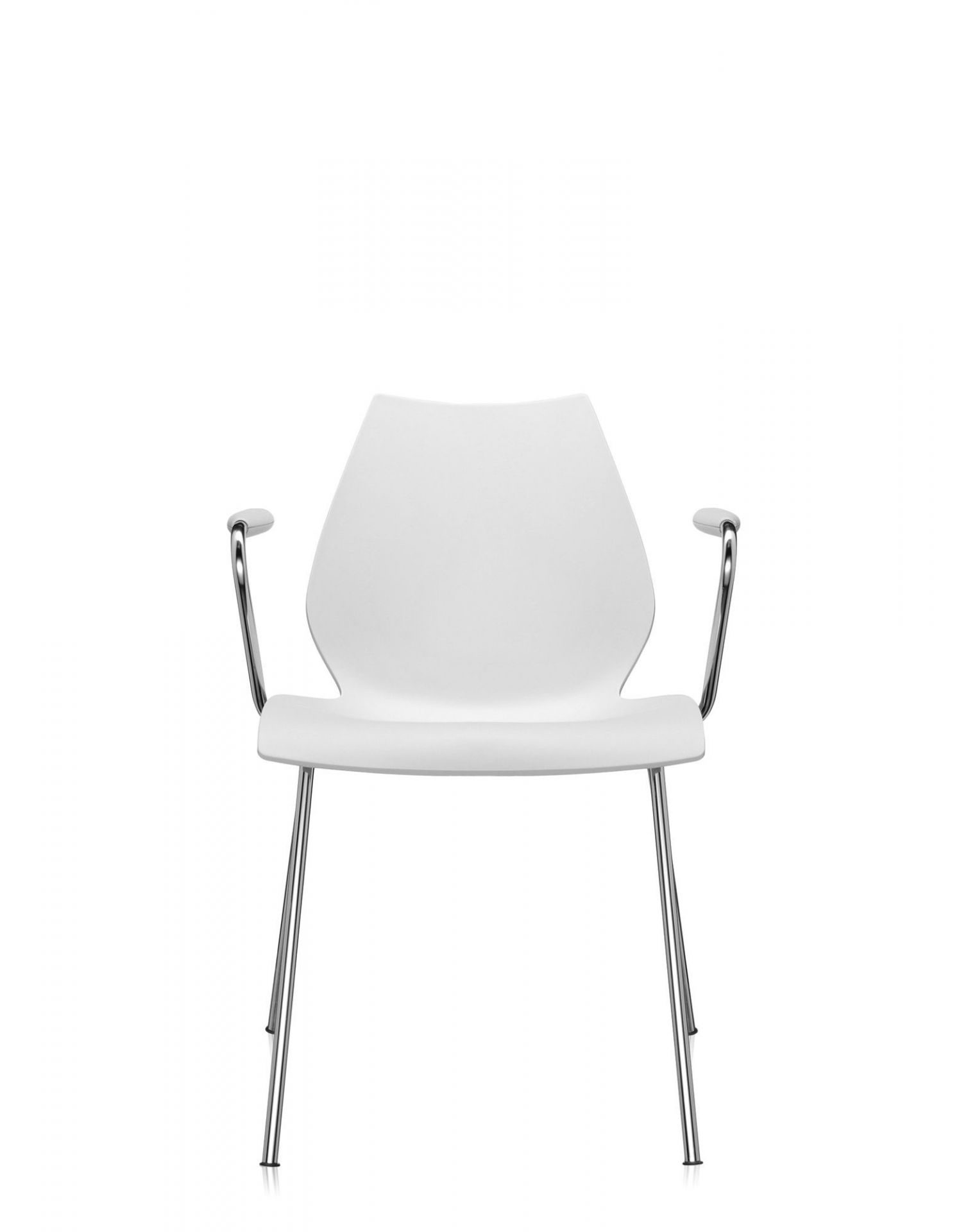 Maui Chair with Armrest Kartell zinc white