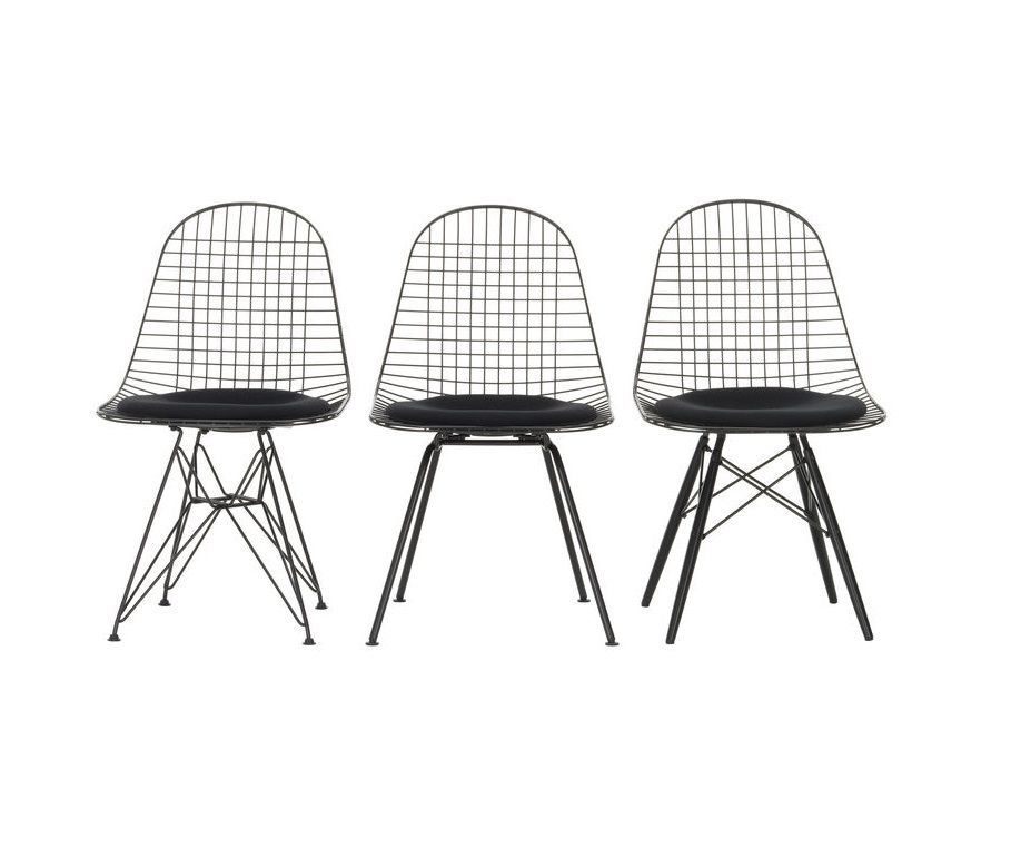 DKW-5 Wire Chair Chair with Seat Cushion Vitra