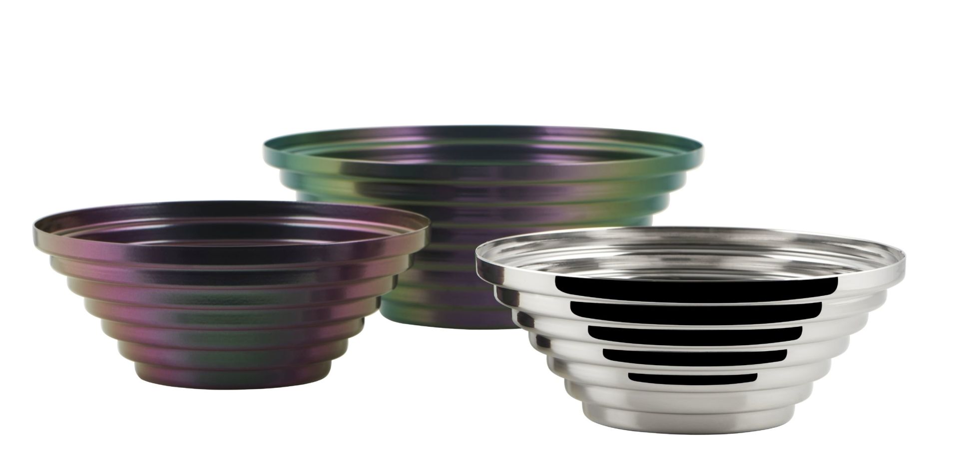 Maya bowl round Ø 25 cm Greenpurple 7320/25GRP Alessi  