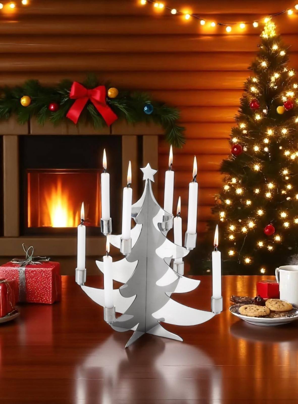 Grenoble Christmas tree for candles Philippi