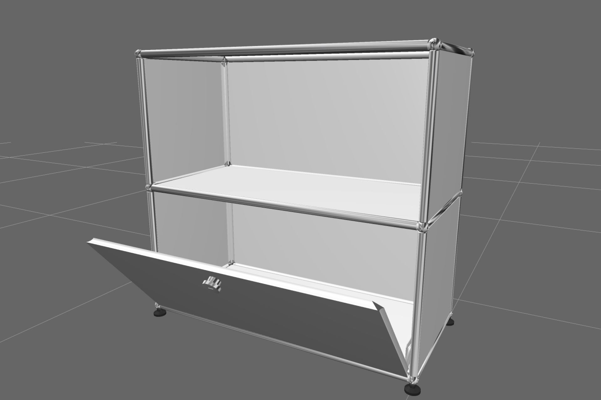 USM Haller Sideboard 1 Open / 1 Flap Pure white - FAST DELIVERY    