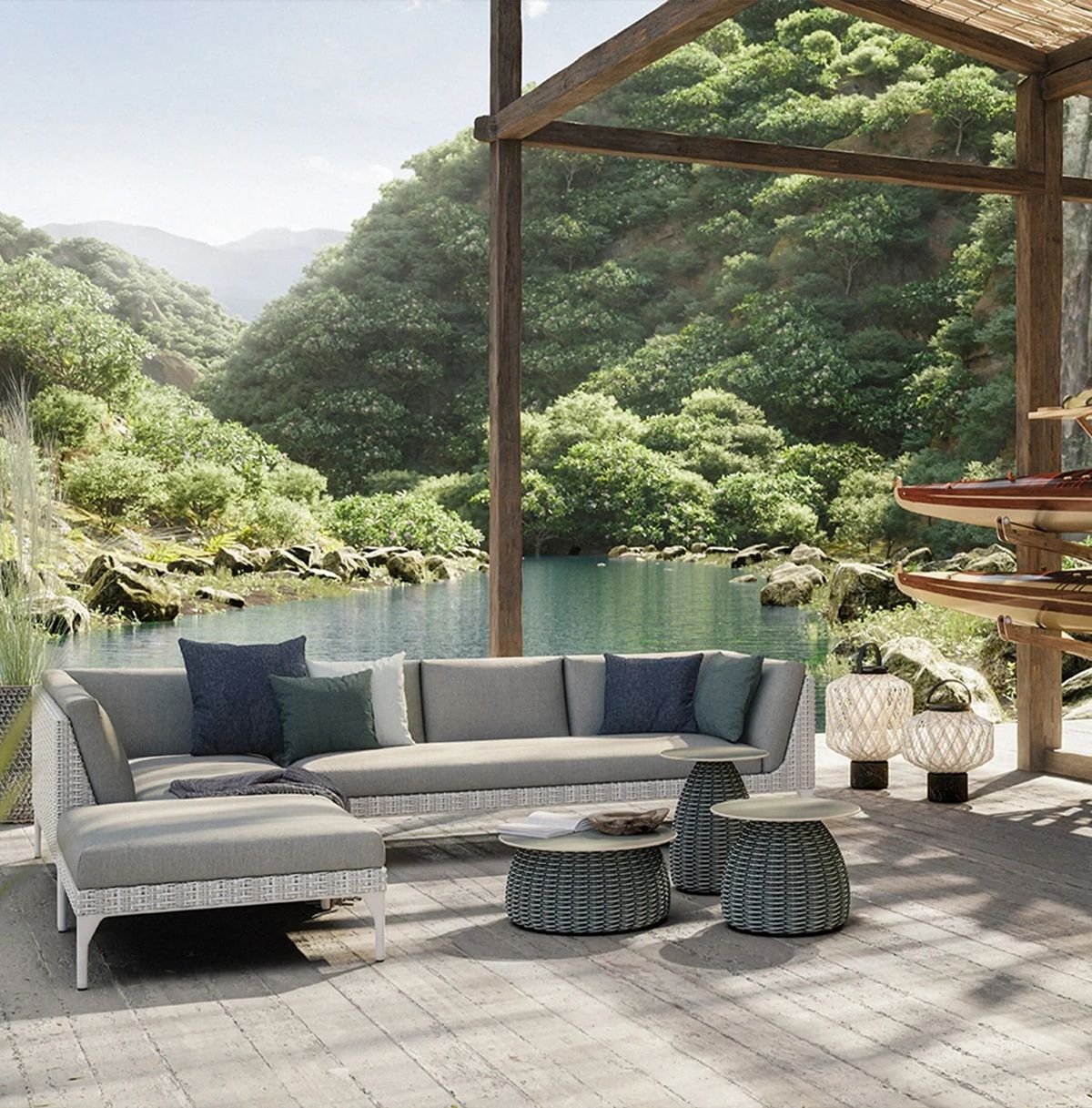 Mu Sofa 4-seater Dedon